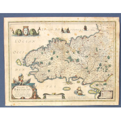 BRETAGNE XVIIIème - CARTE du "Duché de B