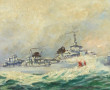 Ecole Xxème "Navire de guerre patrouille