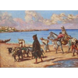 Matteo BRONDY "Scène orientaliste", huil