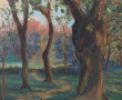 Jean COLLE (1875-1966) "Paysage aux arbr