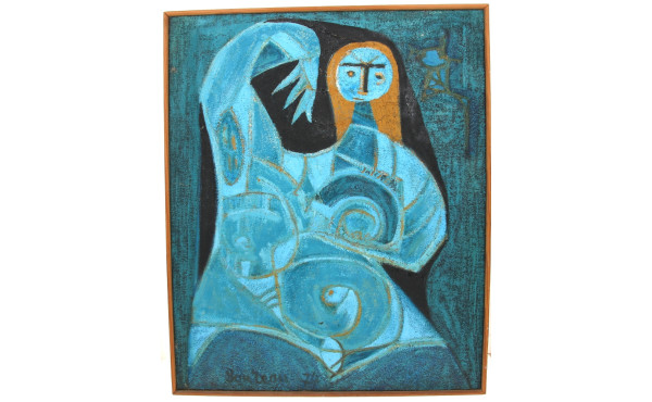 Ecole Française années 70 "Nu féminin en