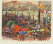 Mathurin MEHEUT (1882-1958) "Calfeutrage