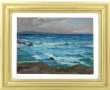 S.VATINI (Xxème) "Vagues en Méditerranée