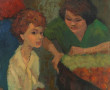 G.ANGELI (Xxème) "Petit gavroche", huile