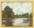 Robert YAN (1901-1975) "Paysage à la riv