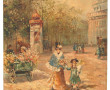 P. EDOUARD (Xxème) "Scène animée à la ma