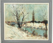 GAULTIER (Xxème) "Paysage de neige près 