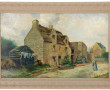 Ecole début Xxème "Ferme bretonne", huil