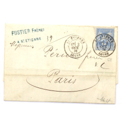 FRANCE - TP 25 ct outre mer bleu pâle n°