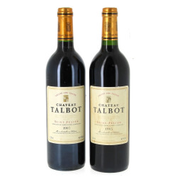 Lot de 2 bouteilles: - 1 B Ch TALBOT 19