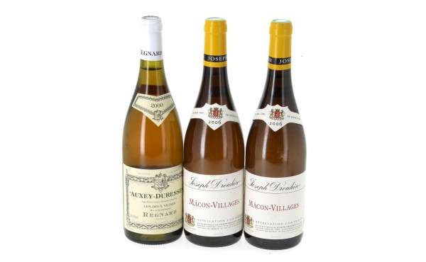 Lot de 3 bouteilles: - 1 B AUXEY DURES