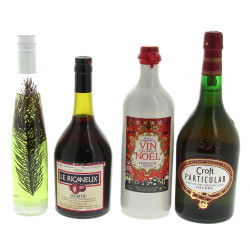 Lot de 4 B : Sherry : liqueur de pin : a