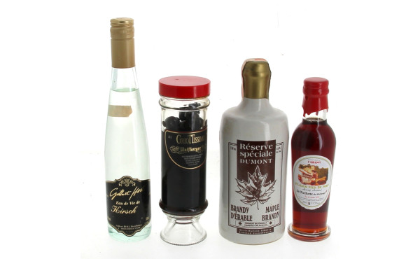 Lot de 4 B : Eau de vie de Kirsch : apér