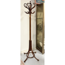 Porte-manteaux "perroquet" en bois cintr