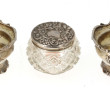 Paire de petites coupelles en argent, in