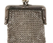 Petit porte-monnaie ancien en argent et 