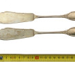 Deux couteaux à poisson en argent, poinç