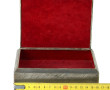 Coffret à bijoux en argent 800ème, couve