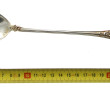 Cuillère à salade en argent 800ème, déco