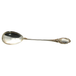 Cuillère à salade en argent 800ème, déco