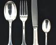 Ménagère en métal argenté modèle uniplat