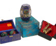Lot comprenant un petit pot en cloisonné