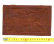 Coffret à cigares en bois sculpté, couve