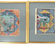 Paire de miniatures orientales à la goua