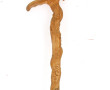CHINE Xxème - Canne sculptée en bois cla