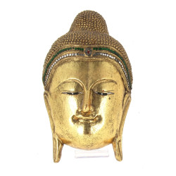 Visage de Bouddha à suspendre en bois do