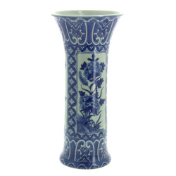 CHINE Xxème - Vase cornet en porcelaine 