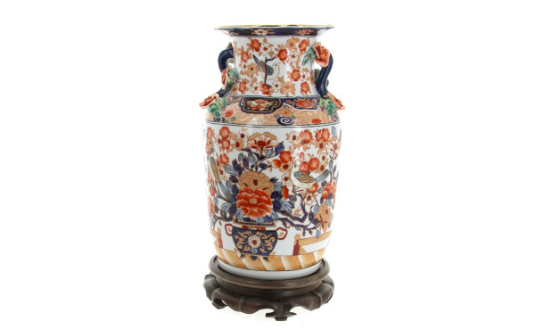 CHINE Xxème - Vase en porcelaine décor I