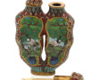 Tabatière double en cloisonné à décor de