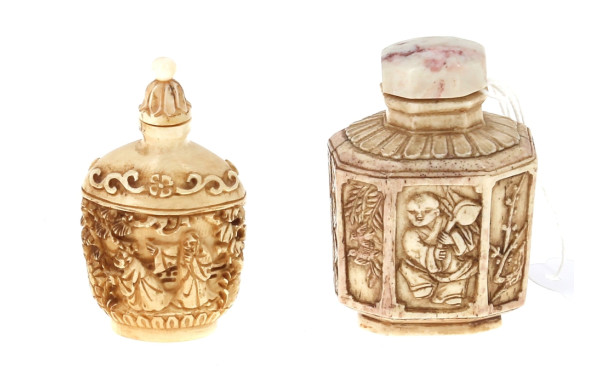 Lot de 2 tabatières chinoises dont une e
