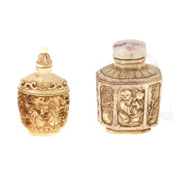 Lot de 2 tabatières chinoises dont une e