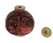 Tabatière chinoise en laque rouge (manq