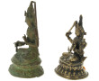 Deux figurines en métal et bronze figura