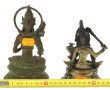 Deux figurines en métal et bronze figura