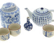 CHINE Xxème - Lot de 3 pièces en porcela