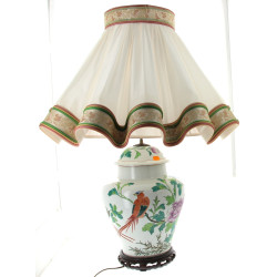 Grande potiche en porcelaine chinoise à 
