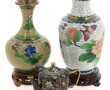 CHINE Xxème - Lot de 3 pièces en cloison