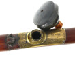Pipe à opium en bambou et laiton gravé, 