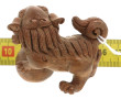 Chien de Fô mâle en bois sculpté, posant
