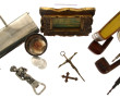 Lot de bibelots divers : ouvrage "Lettre
