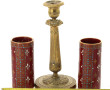 Flambeau XIXème en bronze doré (choc à l