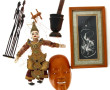 Lot de souvenirs de voyage : marionnette