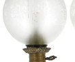 Paire de grandes lampes à pétrole électr