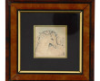 "Cheval", plaque en argent 925ème travai