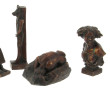 5 petits sujets en bronze, éditions mode