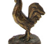 Petite bronze figurant un coq, H 15,5 cm